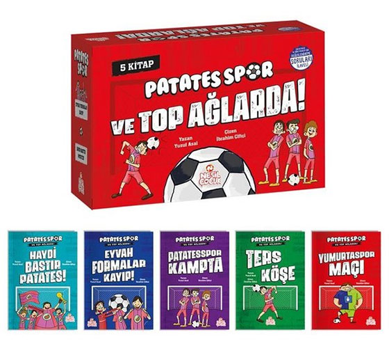 Patatesspor ve Top Ağlarda (5 Kitap+Soru Kitapçığı)