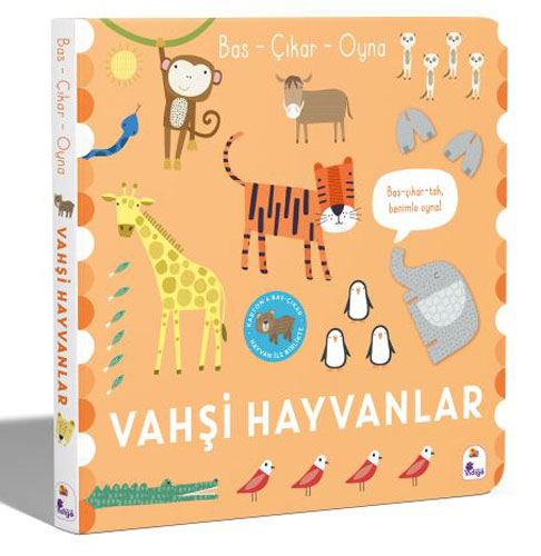 Bas - Çıkar - Oyna Vahşi Hayvanlar (Ciltli)