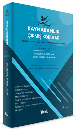 İmtiyaz Kaymakamlık Çıkmış Sorular