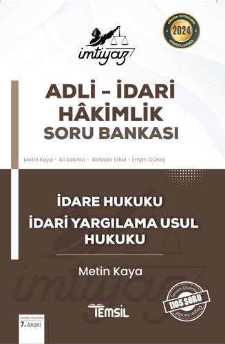 İmtiyaz - Adli-İdari Hâkimlik-İdare Hukuku-İdari Yargılama Usul Hukuku Soru Bankası