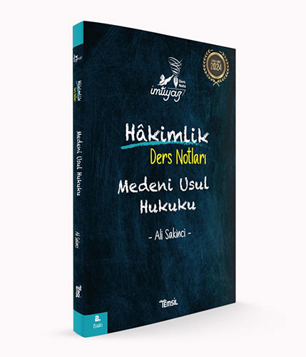 İmtiyaz Hakimlik Ders Notları Medeni Usul Hukuku