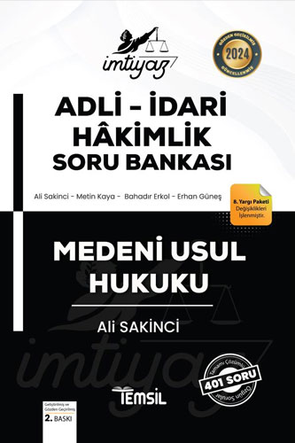 İmtiyaz Adli-İdari Hakimlik Soru Bankası Medeni Usul Hukuku