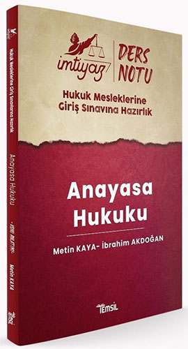 İmtiyaz HMGS Anayasa Hukuku Ders Notları