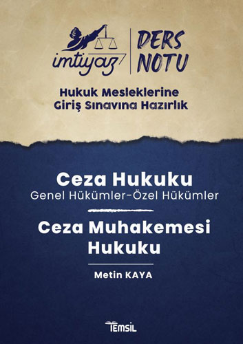 İmtiyaz HMGS Ceza Hukuku & Ceza Muhakemesi Hukuku