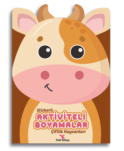 Stickerli Aktiviteli Boyamalar - Çiftlik Hayvanları