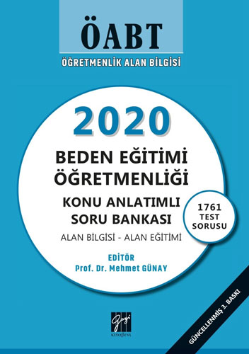 ÖABT Öğretmenlik Alan Bilgisi 2020 Beden Eğitimi Öğretmenliği Konu Anlatımlı Soru Bankası 