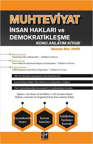 Muhteviyat - İnsan Hakları ve Demokratikleşme Konu Anlatım Kitabı