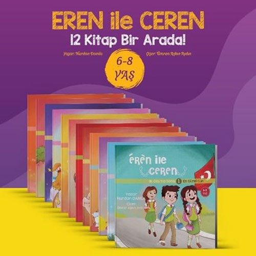 Eren İle Ceren İlk Okuma Serisi - 12 Kitap Takım