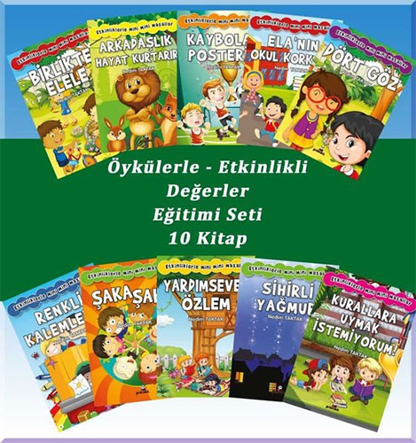 Öykülerle Etkinlikli Değerler Eğitimi Seti - 10 Kitap Takım