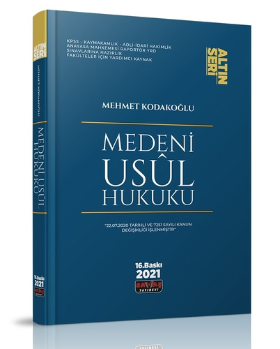 Medeni Usul Hukuku Konu Anlatımı