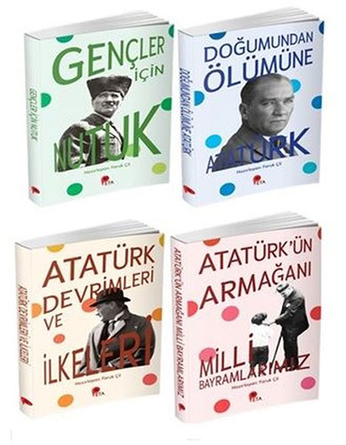 Çocuklar ve Gençler için Atatürk Seti (4 Kitap)