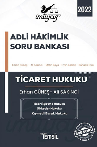 İmtiyaz Adli Hâkimlik Soru Bankası - Ticaret Hukuku