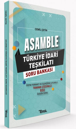 Asamble Türkiye İdari Teşkilatı Çözümlü Soru Bankası