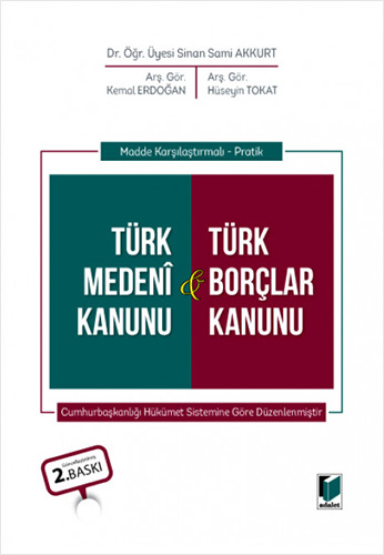 Madde Karşılaştırmalı - Pratik Türk Medeni Kanunu & Türk Borçlar Kanunu (Ciltli)