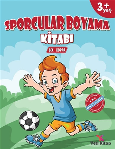 3+ Yaş Sporcular Boyama Kitabı 