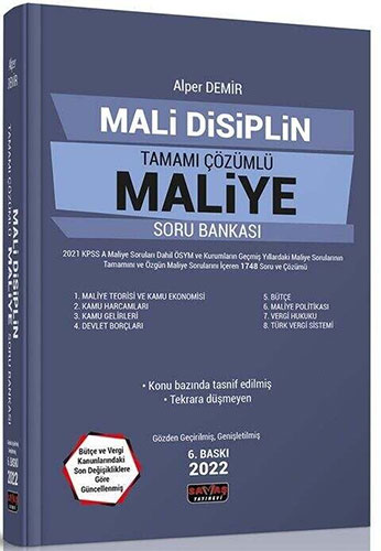 Mali Disiplin Tamamı Çözümlü Maliye Soru Bankası