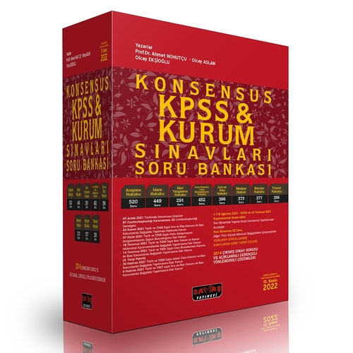 Konsensus KPSS & Kurum Sınavları Soru Bankası