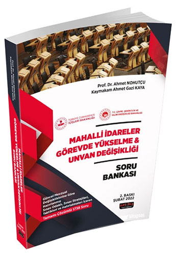 Mahalli İdareler GYS ve Unvan Değişikliği Soru Bankası