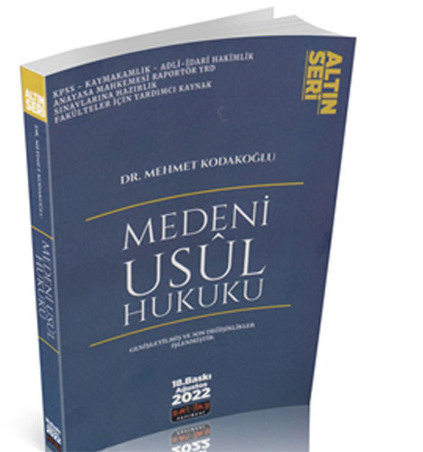 Medeni Usul Hukuku Konu Anlatımlı