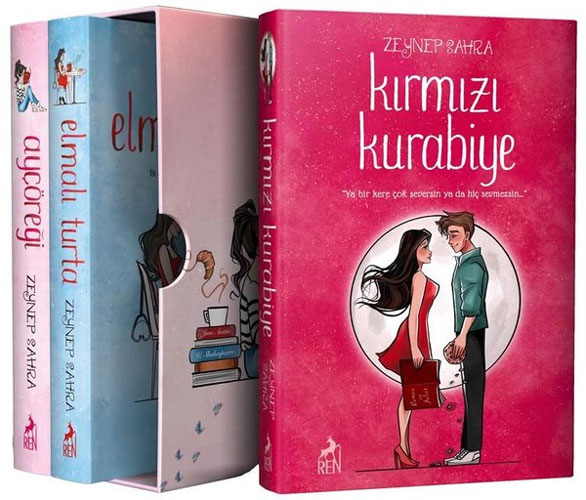 Ayçöreği-Elmalı Turta-Kırmızı Kurabiye Seti - 3 Kitap Takım