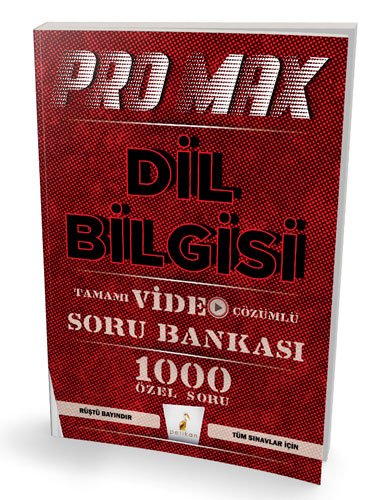 ProMax Dil Bilgisi Tamamı Video Çözümlü Soru Bankası