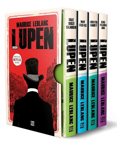 Arsen Lüpen Kutulu Siyah Set - 4 Kitap Takım