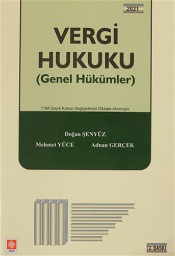 Vergi Hukuku (Genel Hükümler)