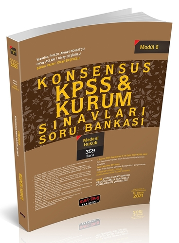 Konsensus KPSS Medeni Hukuk Soru Bankası