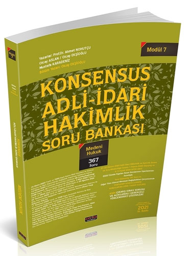 Konsensus Adli İdari Hakimlik Medeni Hukuk Soru Bankası Modül 7