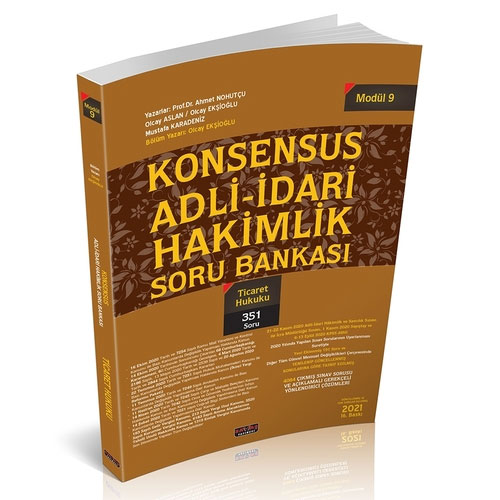 Konsensus Adli İdari Hakimlik Ticaret Hukuku Soru Bankası Modül 9