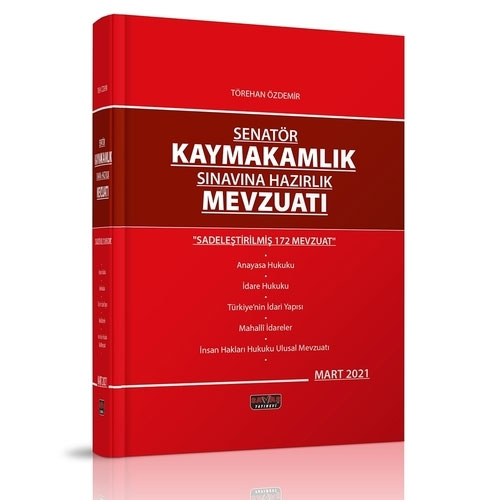 Senatör Kaymakamlık Sınavına Hazırlık Mevzuatı