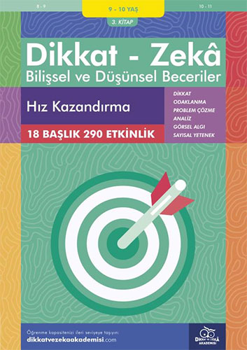 Dikkat Zeka - Bilişsel ve Düşünsel Beceriler (9-10 Yaş) - Hız Kazandırma