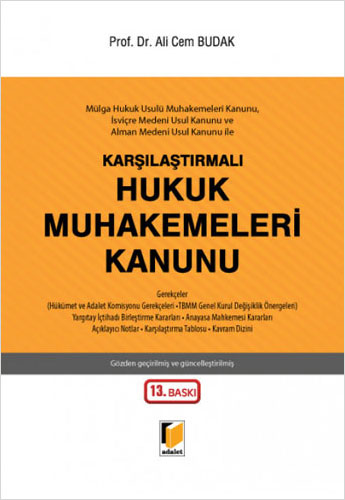 Karşılaştırmalı Hukuk Muhakemeleri Kanunu (Ciltli)