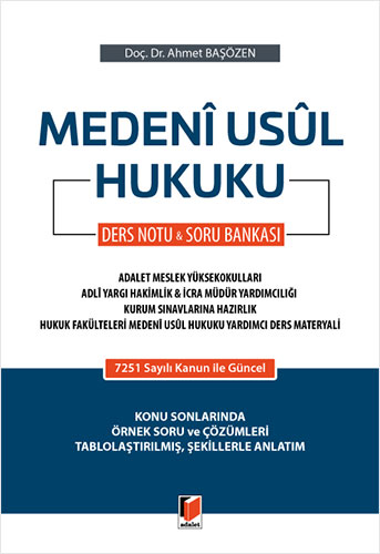 Medeni Usul Hukuku Ders Notu & Soru Bankası