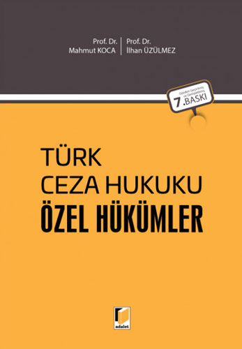 Türk Ceza Hukuku Özel Hükümler (Ciltli)