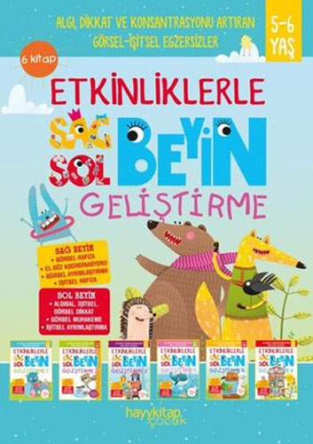 Etkinliklerle Sağ Beyin Sol Beyin Geliştirme - 6 Kitap Takım