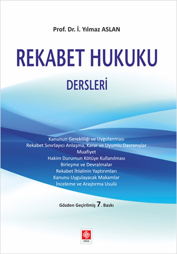 Rekabet Hukuku Dersleri