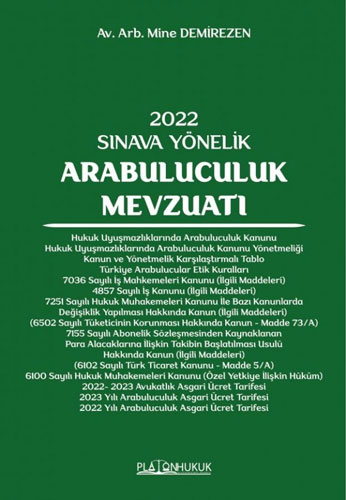 2022 Sınava Yönelik Arabuluculuk Mevzuatı