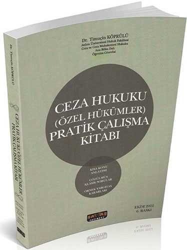 Ceza Hukuku Özel Hükümler Pratik Çalışma Kitabı