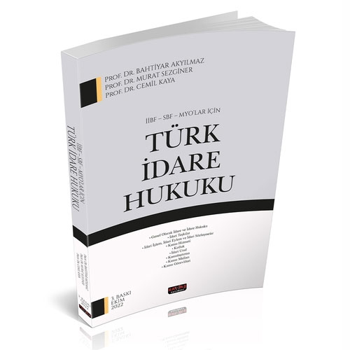 İİBF SBF MYO Türk İdare Hukuku 