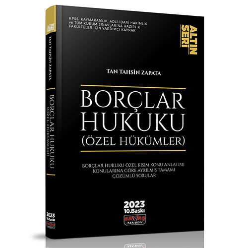 Borçlar Hukuku Özel Hükümler Konu Anlatımı