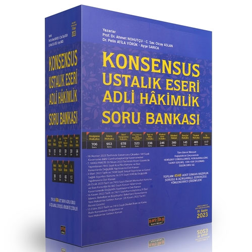 Konsensus Ustalık Eseri Adli Hakimlik Soru Bankası