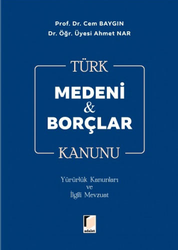 Türk Medeni & Borçlar Kanunu (Ciltli)