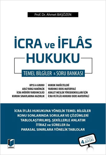 İcra ve İflas Hukuku Temel Bilgiler & Soru Bankası