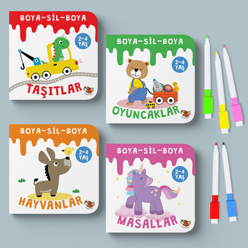 Boya-Sil-Boya - 4 Kitap Takım