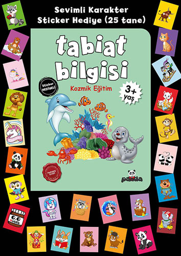 Stickerlı 3+ Yaş Tabiat Bilgisi (Kozmik Eğitim)