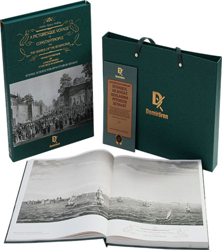 İstanbul ve Boğaz kıyılarına Pitoresk Seyahat - A Picturesque Voyage to Constantinople and the Shores of the Bosphorus - Voyage Pittoresque de Constantinople et des Rives du Bosphore (Ciltli)