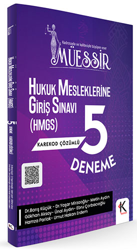 Müessir Hukuk Mesleklerine Giriş Sınavı (HMGS) 5 Deneme Karekod Çözümlü