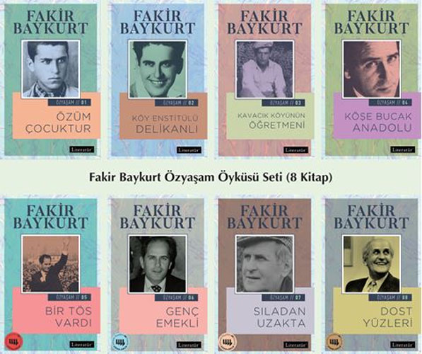 Fakir Baykurt Özyaşam Öyküsü Seti - 8 Kitap Takım