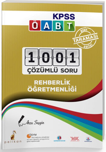 KPSS ÖABT Rehberlik Öğretmenliği Alan Taraması Serisi 1001 Çözümlü Soru